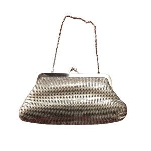 LOFT Metallic Clutch, Silver